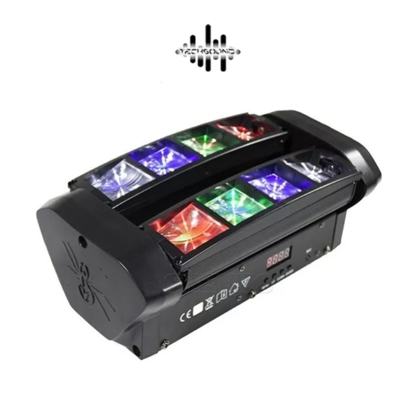 MOVING SPIDER BEAM 8 LEDS